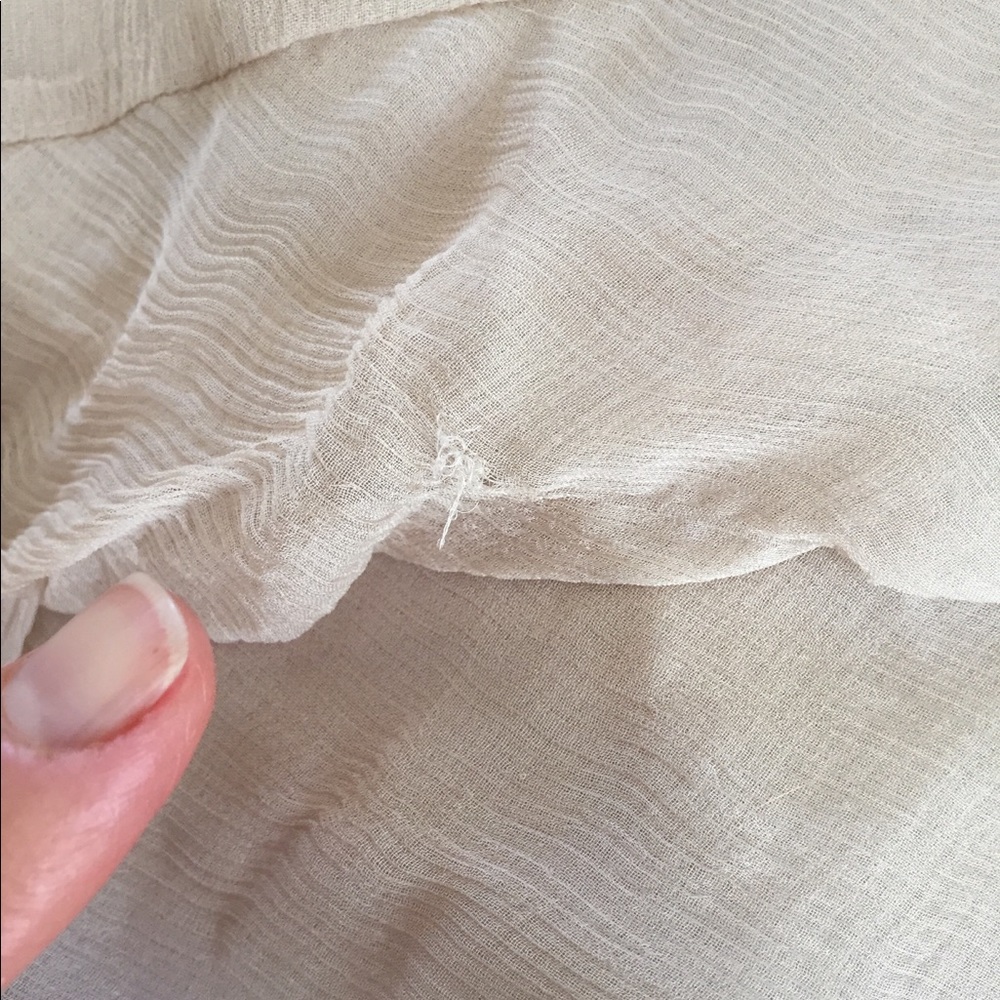 Anthro Champagne color dress, size 0 - Picture 4 of 7